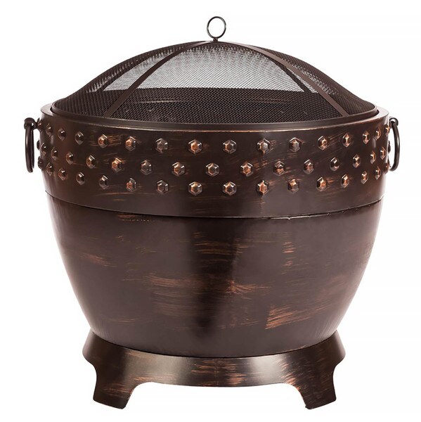 Livonia Wood Burning Drum Firepit